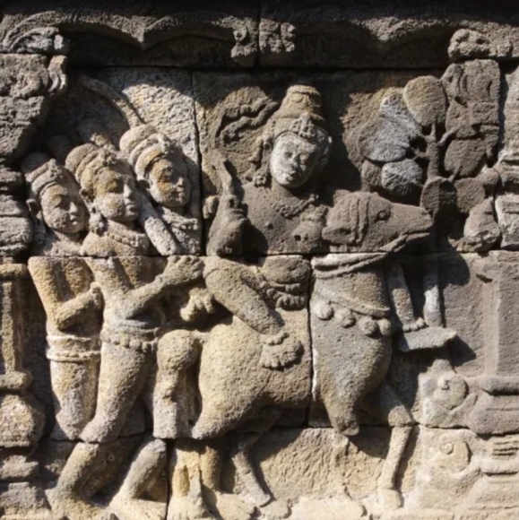 Borobudur Temple (Central Java, Indonesia) Relief Panel, Large - Picture 10 of 11